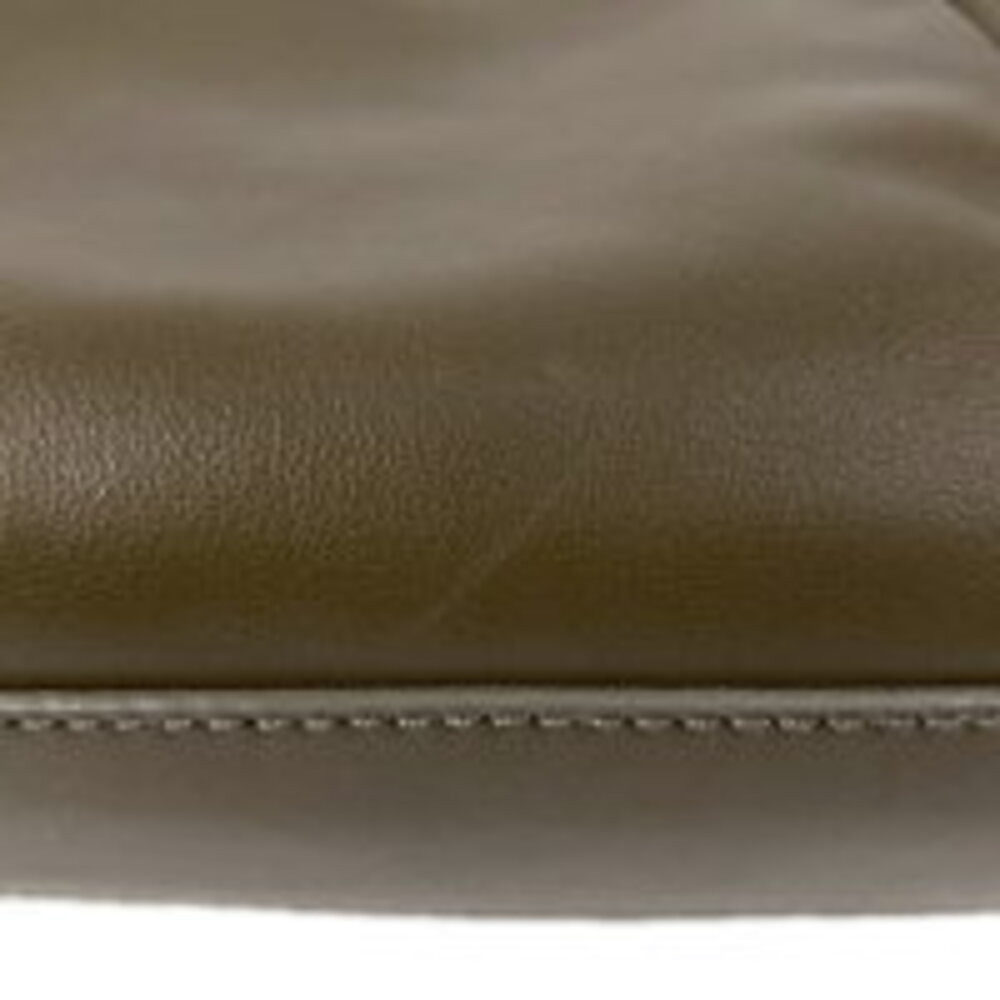 Fendi Peekaboo Beaded Shoulder Bag Brown Leather - Picture 4 of 6